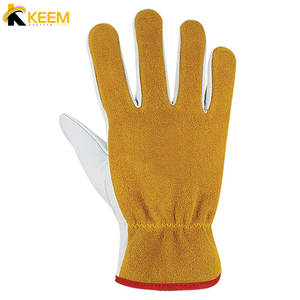Gants de travail en Grain de chèvre/vente en gros de gants résistants à la chaleur de haute qualité/gants de sécurité pour conducteur - Product Image 5
