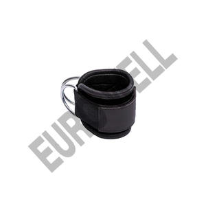 Puños de tobillo acolchados de neopreno con hebilla en D doble Unisex con correas ajustables de anillo en D soporte de entrenamiento para máquinas de Cable de gimnasio - Product Image 2