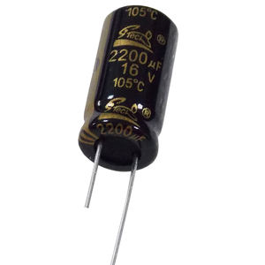 Jiuzu — condensateur électromagnétique en aluminium, centre de contrôle à distance 2200UF 16V Low ESR - Product Image 1