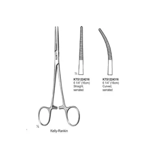 Chirurgieinstrumente Hämostat Vaskuläre Kelly-Rankin-Arterie Forzese gerades und gebogenes zerknittertes Forzesse