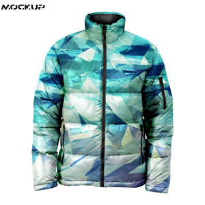 Veste matelassée légère pour hommes, avec logo personnalisable, imprimée, multicolore, sublimation, col montant, vente en gros, nouveau design bon marché - Product Image 4