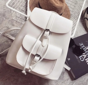 2020 new fashion girls <b>Backpack</b> bag genuine Leather college <b>Ladies</b> Shoulder bag high quality custom logo - Product Image 4