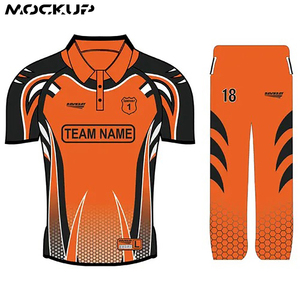 เสื้อคริกเก็ตสำหรับผู้ชาย,เสื้อเจอร์ซีย์ทีมออกแบบสีใหม่โลโก้ Sublimated ปรับแต่งภาพเครื่องแบบคริกเก็ต - Product Image 4