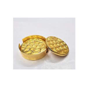 Metal Brass Trivet Round Shaped Trivet Insulated Durable <b>Non</b> <b>Slip</b> Coaster Customized logo Print Decorative Stylish - Product Image 3