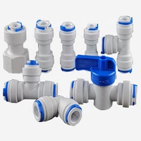 Food Grade 8Mm 5/16 OD Selang Fitting Pipa Air Tabung Pria Perlengkapan Koneksi Cepat Siku Lurus