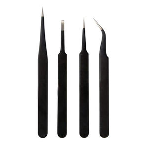 Ensemble de pinces à cils en acier de qualité supérieure 2026 avec 3 boîtes de rangement de type mallette pour un rangement pratique - Product Image 3