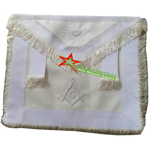 Delantales personalizados profesionales hechos a mano masónicos Blue Lodge Regalia Master Mason, diseño de bolsillo de cuero novedoso para regalos novedosos - Product Image 6