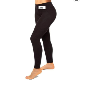 Mallas de cintura alta para mujer, Leggings de entrenamiento sin costuras para correr, pantalones de Yoga con Control de barriga, color negro - Product Image 1