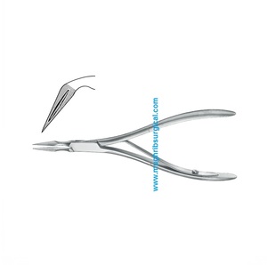 Fórceps De astilla Ralk de alta calidad, curvado en ángulo, 15cm, fabricante de instrumentos quirúrgicos y dentales - Product Image 3