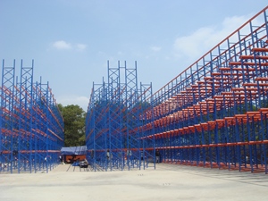 Custom Heavy-Duty Vertical Warehouse Storage Double-Deep Pallet Rack System for <b>Stacking</b> Racks & <b>Shelves</b> - Product Image 3