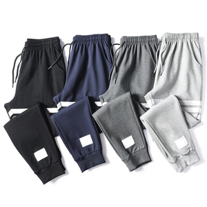2021 pantalons de survêtement décontractés pour hommes dentelle de laine respirant Fitness vêtements de sport taille élastique - Product Image 1