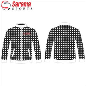 เสื้อแจ็กเก็ตโค้ชโพลีเอสเตอร์สำหรับผู้ชายพิมพ์โลโก้แบบกำหนดเองด้านหน้าผ้าไนล่อนกันลม - Product Image 4