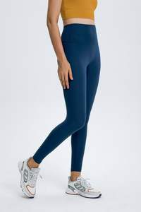 Running Workout Gym Fitness Mid Waist Yoga Pants Butt Lifting Sport Seamless Anti-Odor Spandex/Polyester Custom Logo Women OEM - Product Image 3