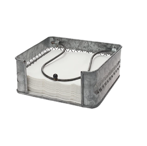 Porte-serviettes en métal enduit de poudre noire avec design classique parfait pour les accessoires de cuisine et de restaurant de table - Product Image 5