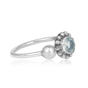 Anillo oxidado de plata esterlina de amatista verde de diseño Floral para mujer, proveedor de joyería, Colección clásica - Product Image 3