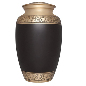 Urna de cremación de latón de estilo americano de Brassworld India Suministros funerarios Urna de metal para entierro de adultos - Product Image 1