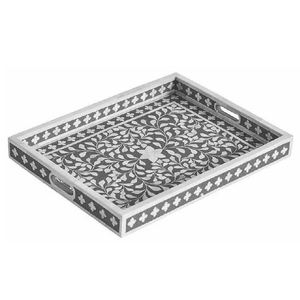 Plateau de service décoratif en résine, motifs floraux, pour décoration de cuisine, à utiliser par les accessoires de maison axion - Product Image 5