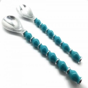 Servidores de ensalada de aluminio reciclado Utensilio de metal duradero para servir ensaladas - Product Image 1