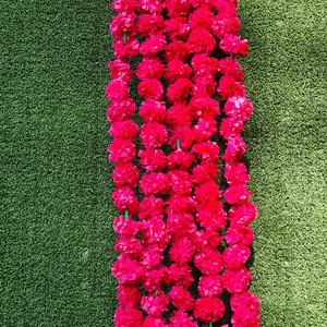批发人造花环万寿菊花5英尺长-派对、庆典、印度婚礼主题活动中使用多种颜色