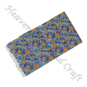 Tissu en coton imprimé bloc Inde Fabriqué Élégance 5 Yard Tissu de course Bloc à la main Imprimé 100% Tissu en voile de coton doux par cour - Product Image 5