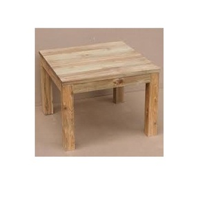 Table en bois d'acacia naturel, décoration d'hôtel et de la maison, petite table de petit déjeuner avec meubles de table en bois poli - Product Image 6