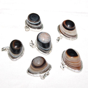 Best Value of Black Agate Eye Pendants : Black Agate Eye Pendants for Sale - Product Image 1