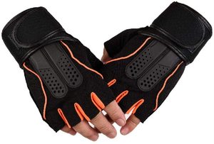 Weight Lifting Gloves Gym Gloves <b>Half</b> Finger Workout Gloves Breathable Fabric with Double Palm protection Layers on Cheap Price - Product Image 2
