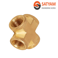 Vente en gros de raccords de tuyauterie en laiton croisé avec extrémités femelles tailles 3/4 \ "à 2 \" filetage NPT forgé avec des techniques hydrauliques