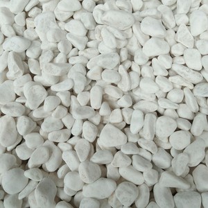 Piedras para decoración de jardín, piedra de guijarro blanco natural pulido Normal - Product Image 1