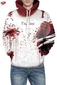 เสื้อฮู้ดดี้โอเวอร์ไซส์สำหรับผู้ชาย ฤดูหนาว แบบซับลิเมชั่น คุณภาพสูง ผลิตจากผ้าฟลีซโพลีเอสเตอร์ 100%  รับออกแบบลายตามสั่ง พร้อมโลโก้แบรนด์  แบบยูนิเซ็กซ์ - Product Image 3