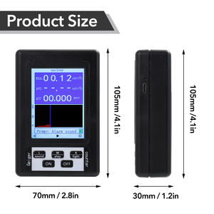Roktools detector de radiação <span class=keywords><strong>digital</strong></span>, contador geiger, medidor de radiação de mármore preto, tubo gm - Product Image 3
