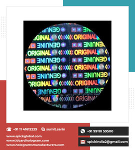 Etiquetas adhesivas holográficas personalizadas auténticas para mascotas, etiquetas adhesivas fáciles de usar para frutas, agricultura Industrial, uso de etiquetas de embalaje - Product Image 3