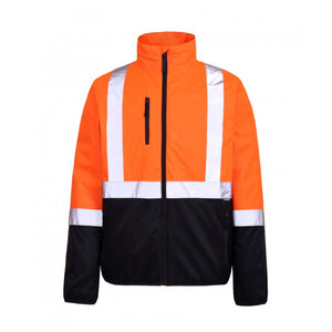 <span class=keywords><strong>Trafic</strong></span> di sicurezza riflettente fluorescente ad alta visibilità alta visibilità abbigliamento da lavoro sicurezza lavoro giacche Softshell cappotto - Product Image 4