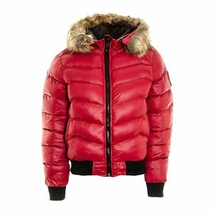 Chaqueta Bomber Acolchada de Invierno para Mujer, Corta, Brillante, Teñida, Impermeable, Resistente al Viento, Ecológica, 100% Poliéster - Product Image 2