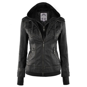 Chaqueta de cuero de oveja para mujer, chaqueta de piel de oveja negra y marrón, ropa Inspire, nueva moda - Product Image 1