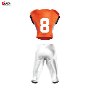 Conjunto de uniforme de fútbol sublimado transpirable de talla grande para hombre, ropa de fútbol americano nueva - Product Image 2