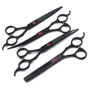 Juego de tijeras rectas de 7 pulgadas para aseo de mascotas, conjunto de tijeras profesionales para peluquería, 4 unidades - Product Image 2