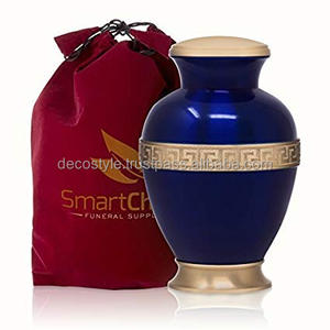 Brass Blue Cremation urn - Product Image 1