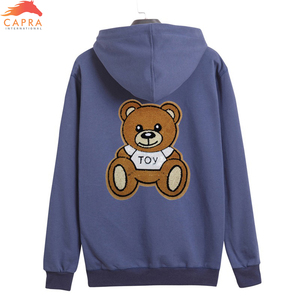 Sweat-shirts d'hiver pour hommes en chenille brodée avec logo personnalisé, impression numérique, coupe-vent et écologiques - Product Image 4