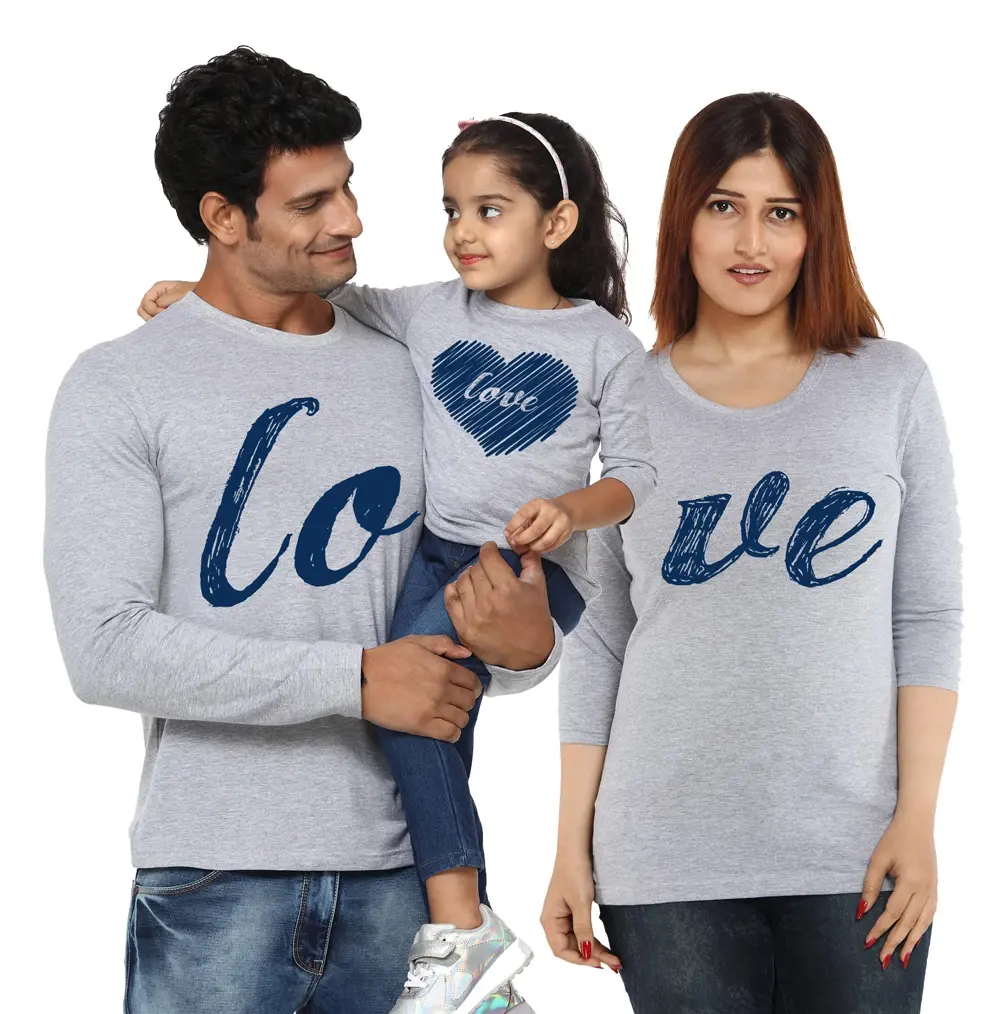 2019 Family T-Shirts - Mr, Mrs and Jr Bangladesh Factory Couple and Family Clothing