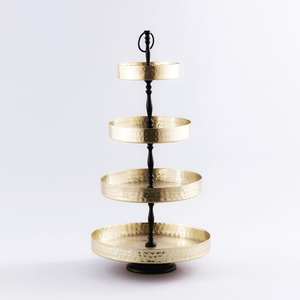 Soporte de Metal transparente para cupcakes, expositor redondo de 3 niveles con Base para boda, decoración de boda de alta calidad - Product Image 2