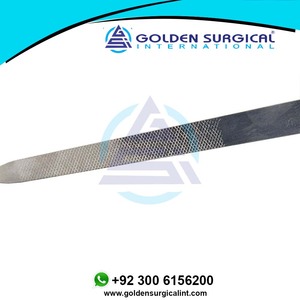 Lime à ongles longue abrasive triple coupe en acier inoxydable avec pointe de nettoyage des ongles étiquette personnalisée prix bon marché - Product Image 3