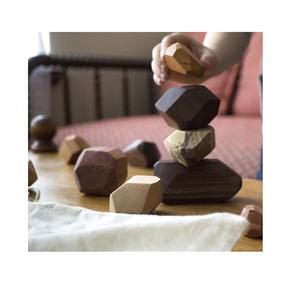 Factory Direct Sale Kids Natural Balance <b>Wooden</b> Stone Toys Wholesale Balancing Stone Building <b>Blocks</b> Stone Toys - Product Image 1