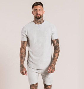 Pantalones cortos de verano personalizados para hombre, venta al por mayor, conjuntos dobles de dos piezas - Product Image 1