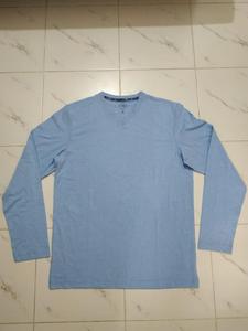 Bangladesh/Dhaka Stock Lot Chemises en maille teintes en pièce, manches longues, décontractées, 100% coton, pour hommes, tenues d'automne, marques originales - Product Image 2