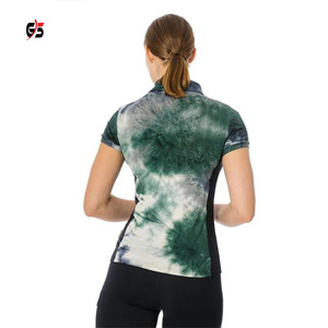 T-shirt impression par Sublimation à manches courtes, Design personnalisé, col rabattu, vêtements de rue, produit de mode pour femmes, - Product Image 4