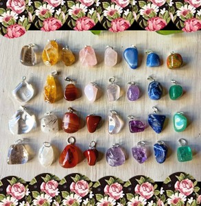 ซิทรินธรรมชาติอัญมณีร่วงลงไม่สม่ําเสมอ 925 สร้อยคอเงินสเตอร์ลิงเสน่ห์พฤศจิกายน Birthstone เครื่องประดับหินสําหรับขาย - Product Image 4