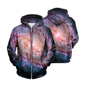 Sweat à capuche zippé oversize unisexe, personnalisé avec logo brodé, respirant, séchage rapide, pour l'hiver, survêtement, Capuchas Y - Product Image 1