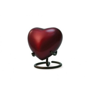 Meilleures ventes de petites urnes funéraires métalliques en forme de cœur de haute qualité pour cendres humaines/fournitures funéraires - Product Image 4