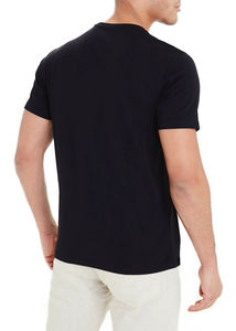 Camiseta informal de manga corta con estampado de color y diseño personalizado para hombre de fibra de algodón/Bambú de alta calidad - Product Image 2